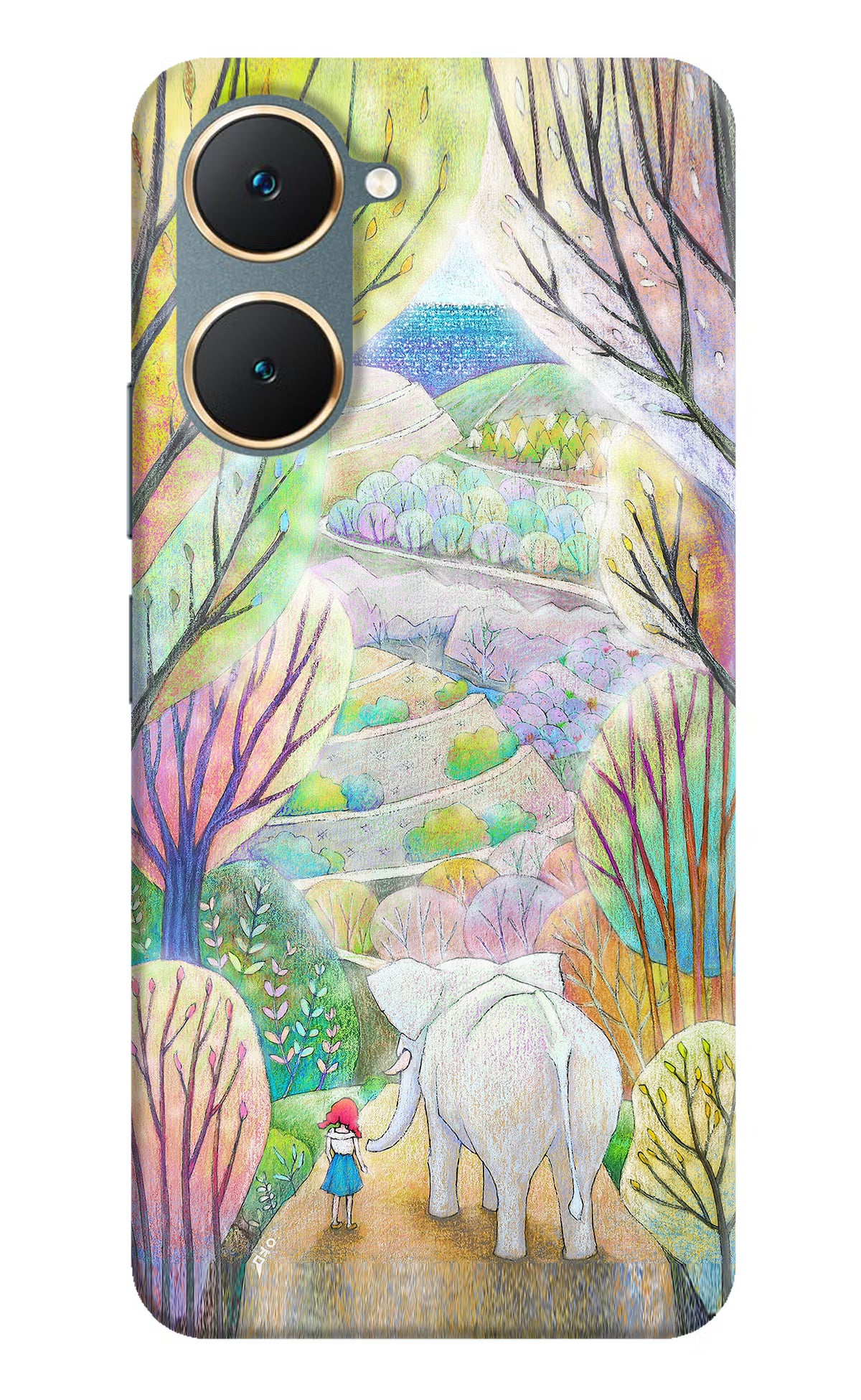Nature Painting Vivo Y18/Y18e Hard Case Back Cover by Casekaro