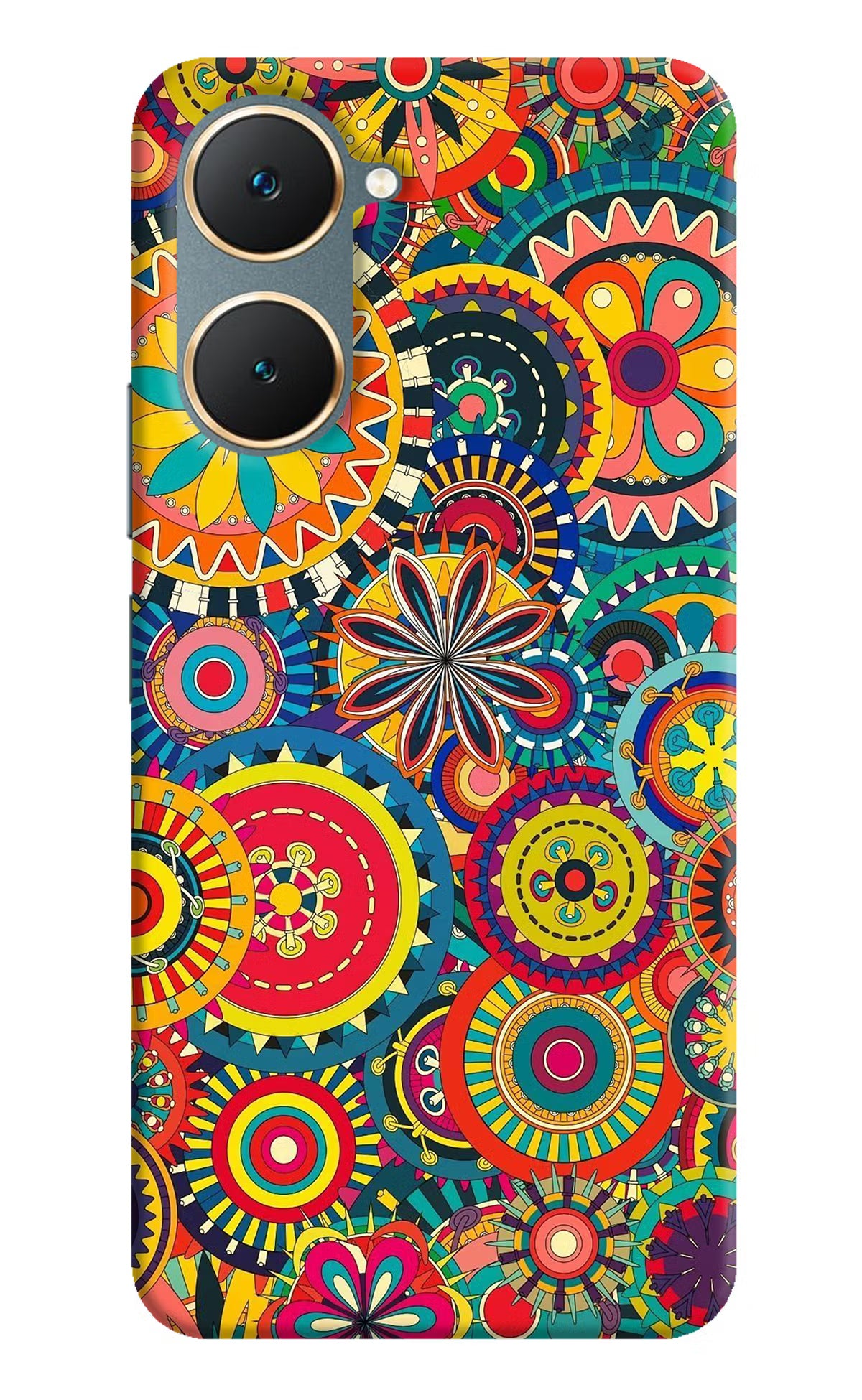 Gol Gol Art Vivo Y18/Y18e Hard Case Back Cover by Casekaro