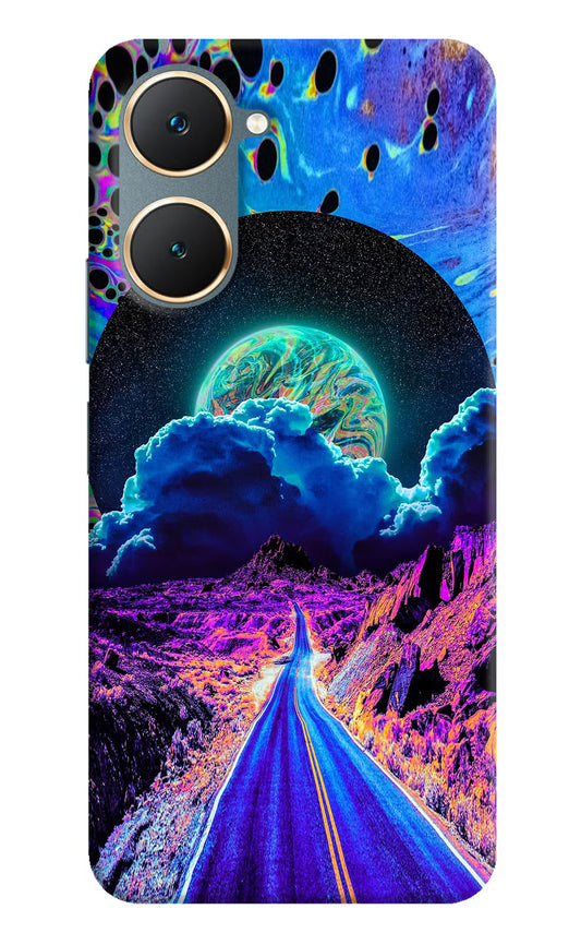 Psychedelic Painting Vivo Y18/Y18e Hard Case Back Cover by Casekaro