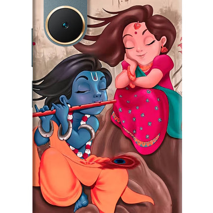 Radhe Krishna Vivo Y18/Y18e Hard Case Back Cover by Casekaro