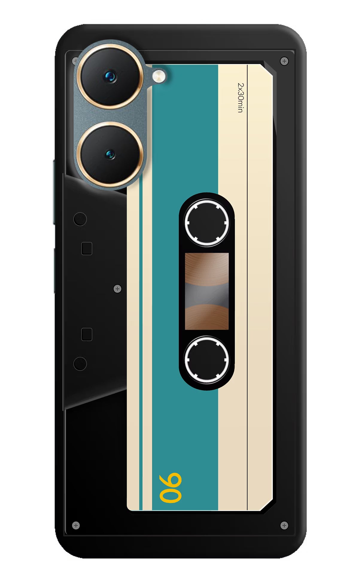 Cassette Vivo Y18/Y18e Hard Case Back Cover by Casekaro
