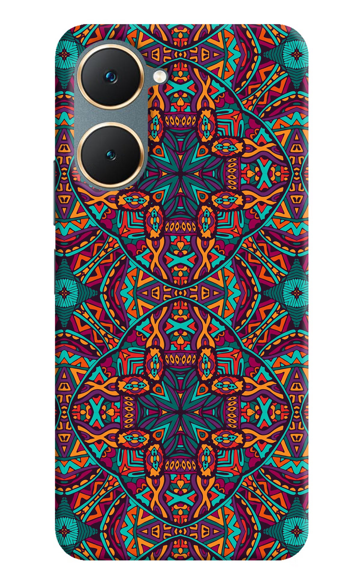 Colour Mandala Vivo Y18/Y18e Hard Case Back Cover by Casekaro