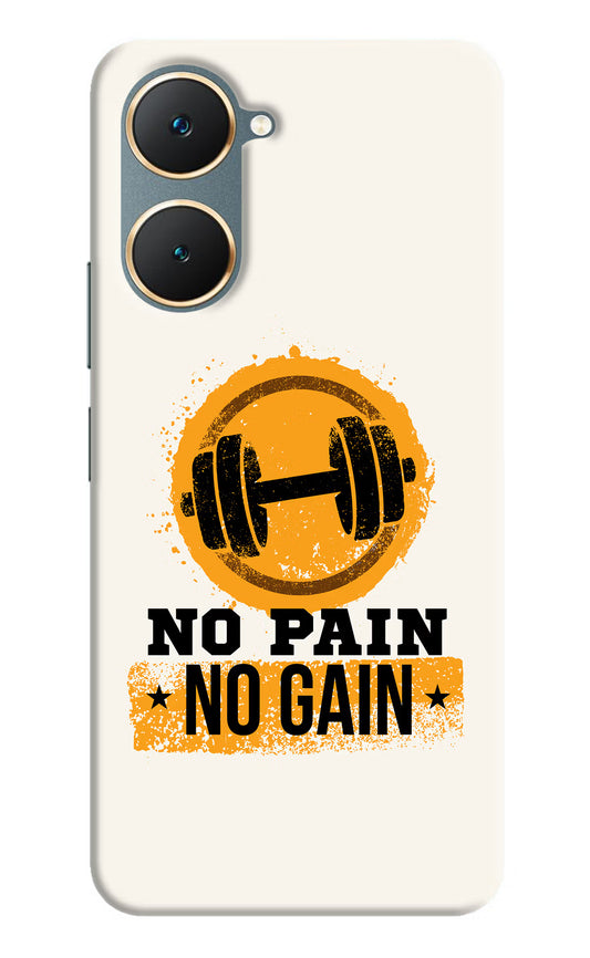 No Pain No Gain Vivo Y18/Y18e Hard Case Back Cover by Casekaro