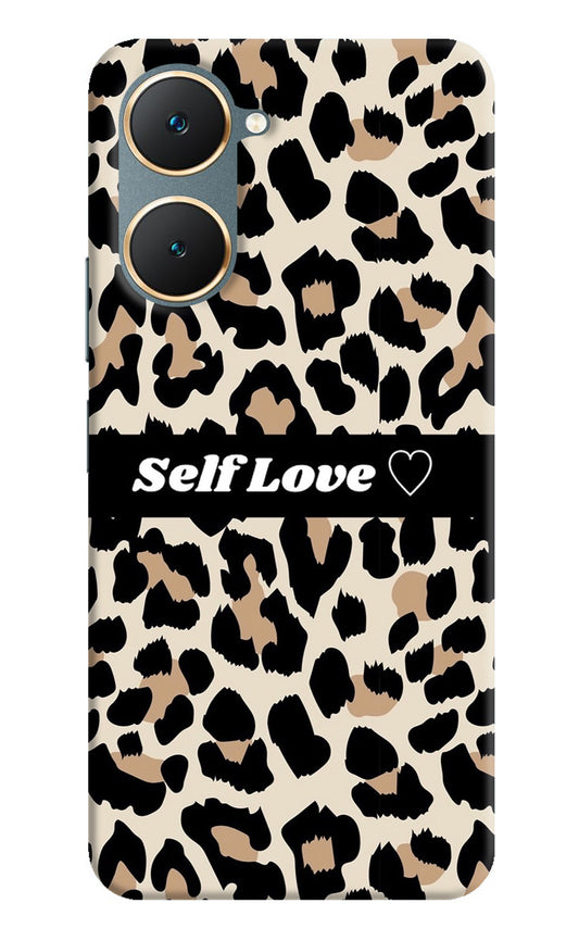 Leopard Print Self Love Vivo Y18/Y18e Back Cover