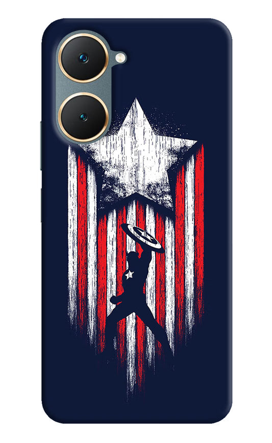 Captain America Marvel Art Vivo Y18/Y18e Hard Case Back Cover by Casekaro