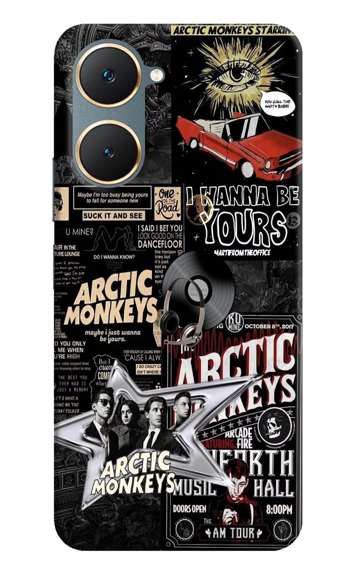 Arctic Monkeys Vivo Y18/Y18e Hard Case Back Cover by Casekaro