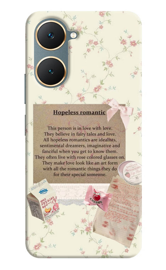 Hopeless Romantic Vivo Y18/Y18e Hard Case Back Cover by Casekaro