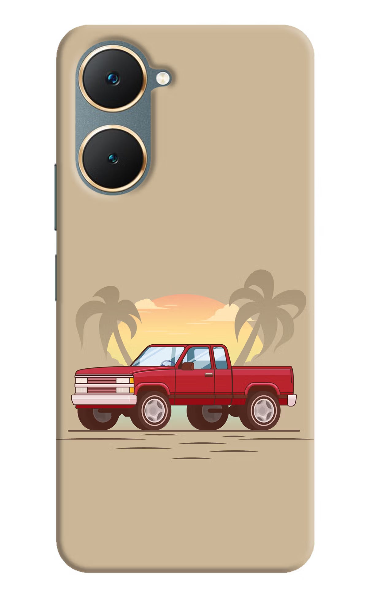 Desert Classic Drive Vivo Y18/Y18e Hard Case Back Cover by Casekaro