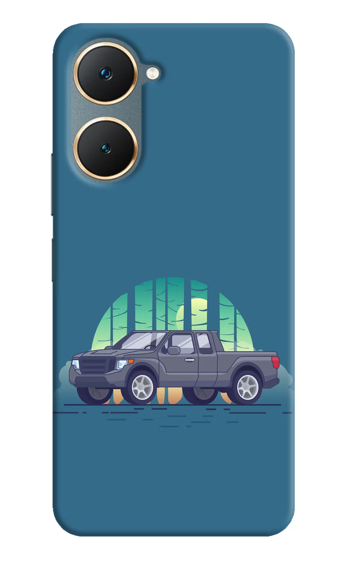 Retro Garage Vibe Vivo Y18/Y18e Hard Case Back Cover by Casekaro