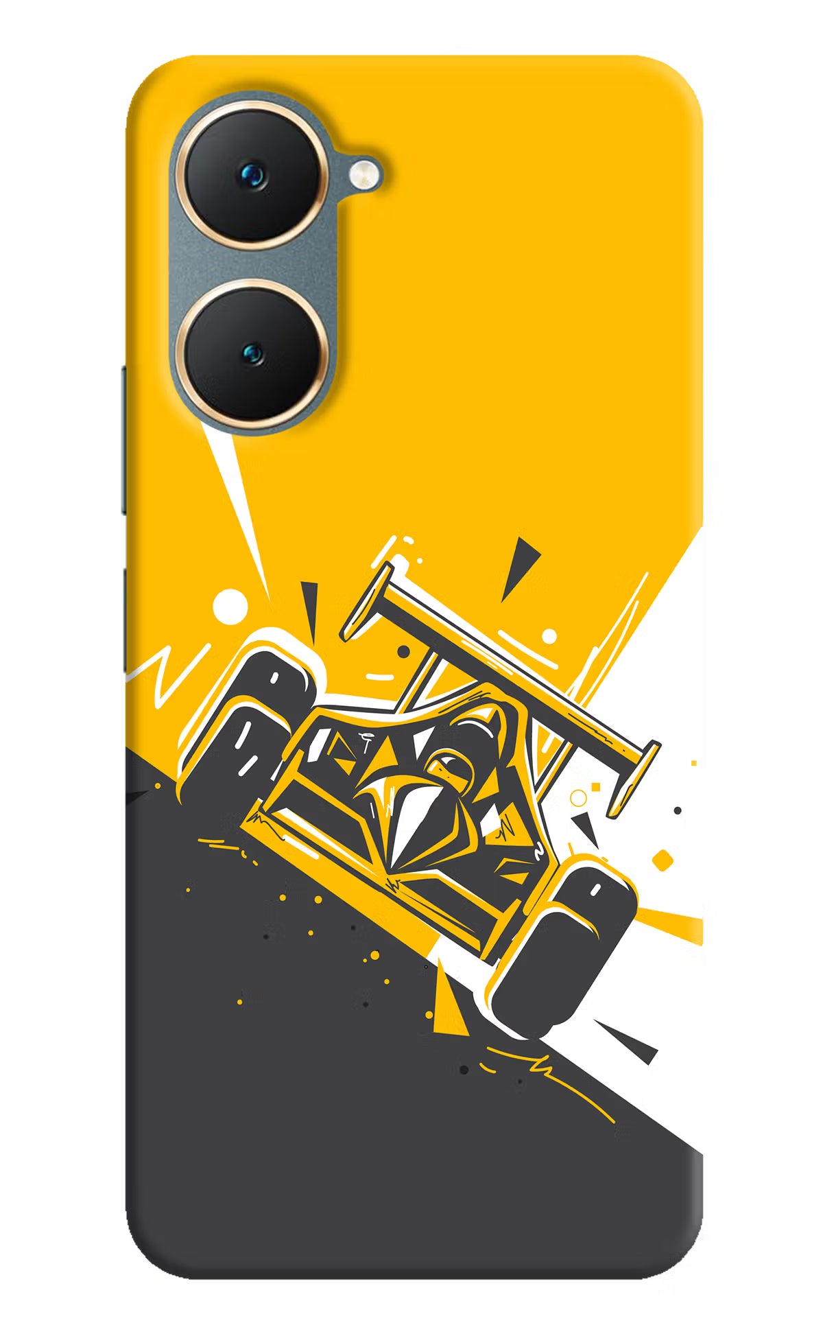 Track King Vivo Y18/Y18e Hard Case Back Cover by Casekaro