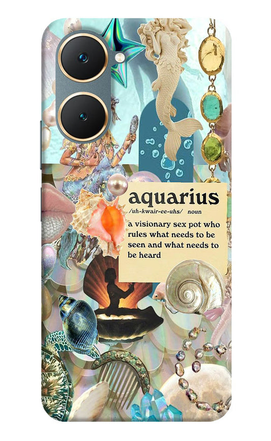 Aquarius Zodiac Vivo Y18/Y18e Hard Case Back Cover by Casekaro