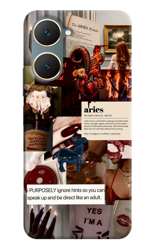 Zodiac Aries Vivo Y18/Y18e Hard Case Back Cover by Casekaro