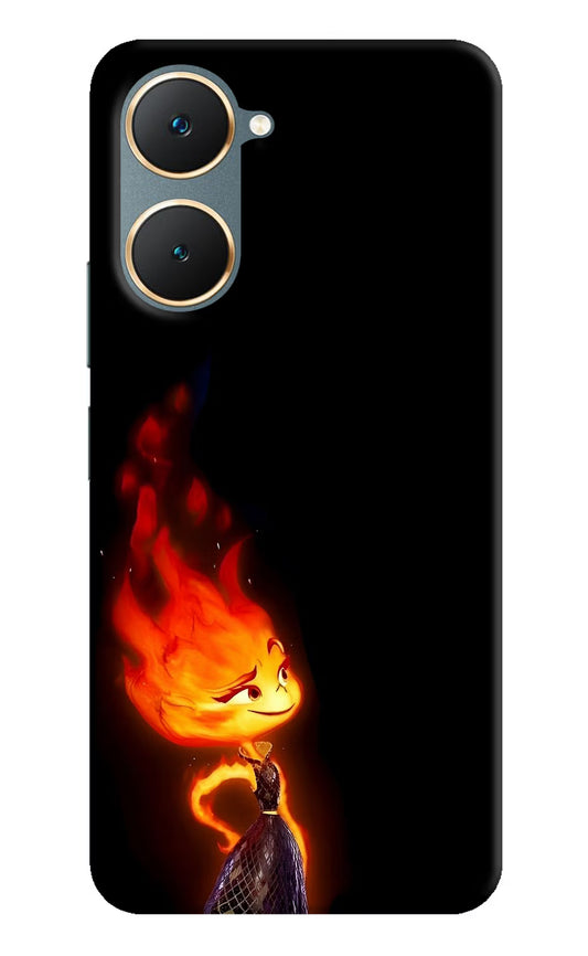 Ember Flame Vivo Y18/Y18e Hard Case Back Cover by Casekaro
