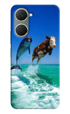 Dolphin vs Cow Vivo Y18/Y18e Hard Case Back Cover by Casekaro