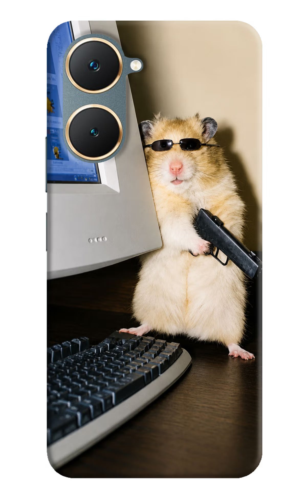 Hacker Hamster Vivo Y18/Y18e Back Cover