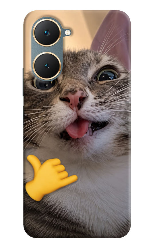 Silly Cat Call Vivo Y18/Y18e Hard Case Back Cover by Casekaro