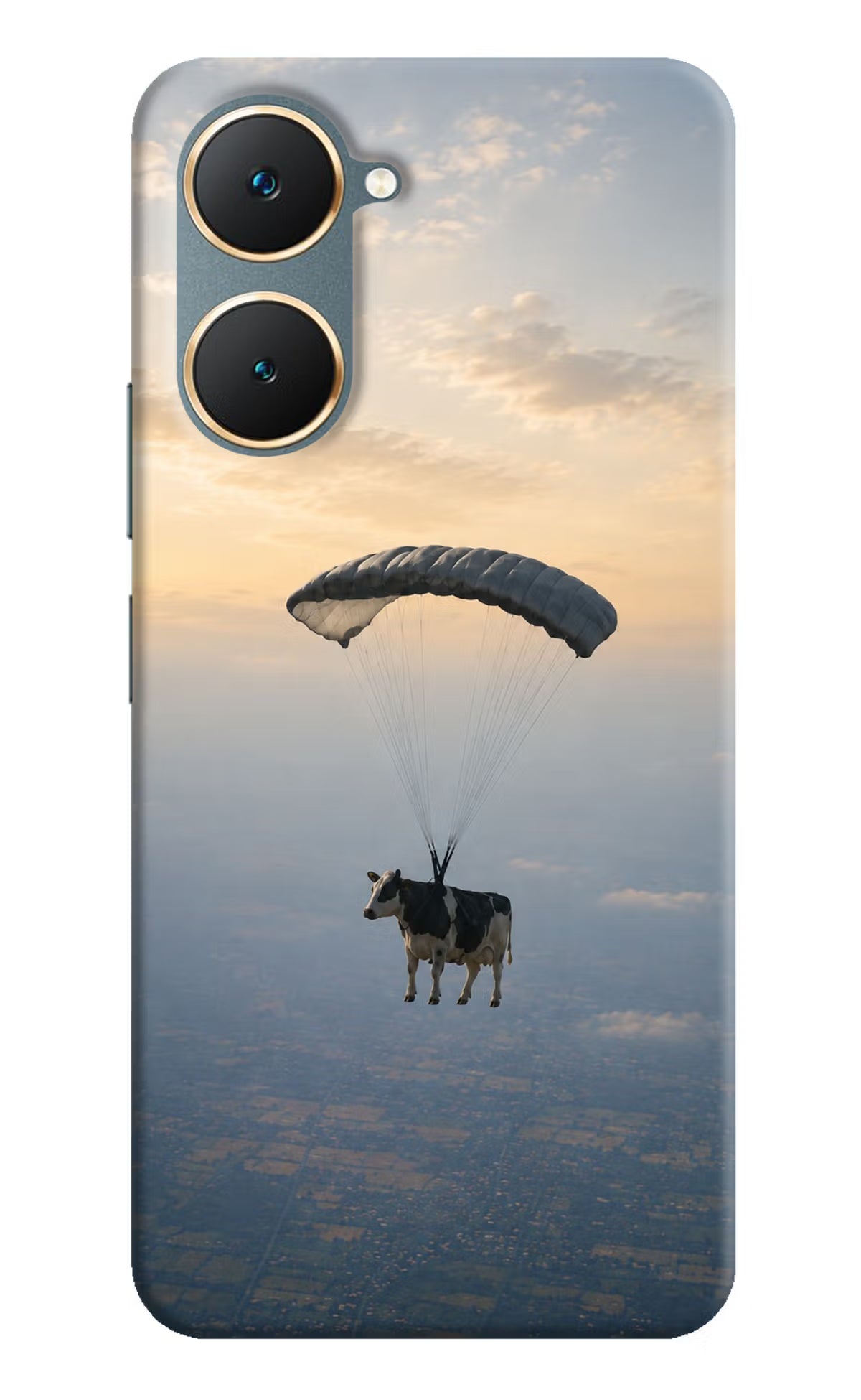 Skydiving Cow Vivo Y18/Y18e Back Cover