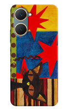 Pop Cat Vivo Y18/Y18e Hard Case Back Cover by Casekaro
