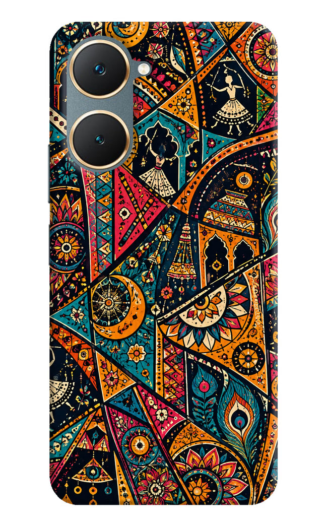 Folk Print Vivo Y18/Y18e Hard Case Back Cover by Casekaro