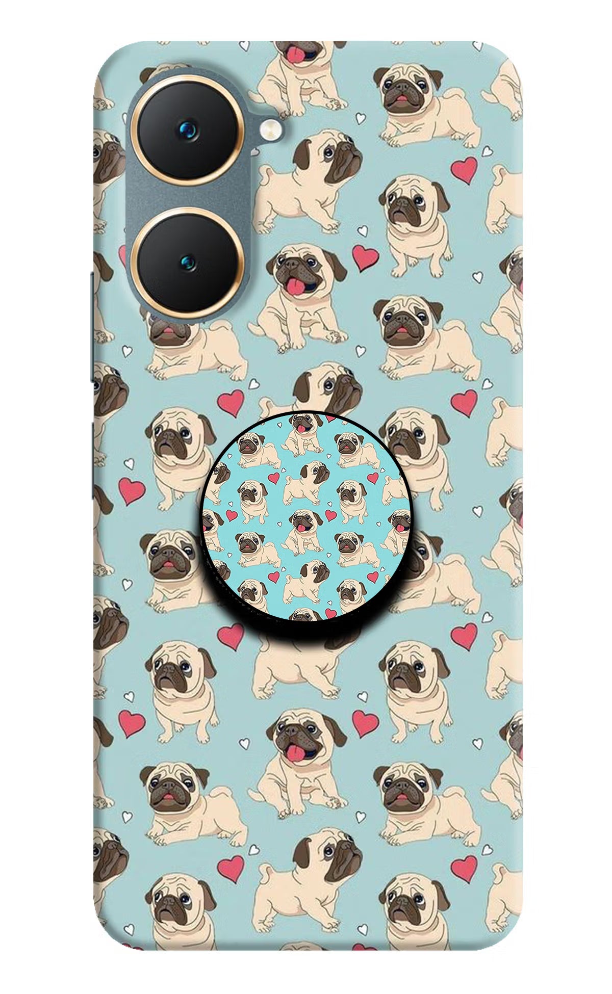 Pug Dog Vivo Y18/Y18e Pop Case by Casekaro