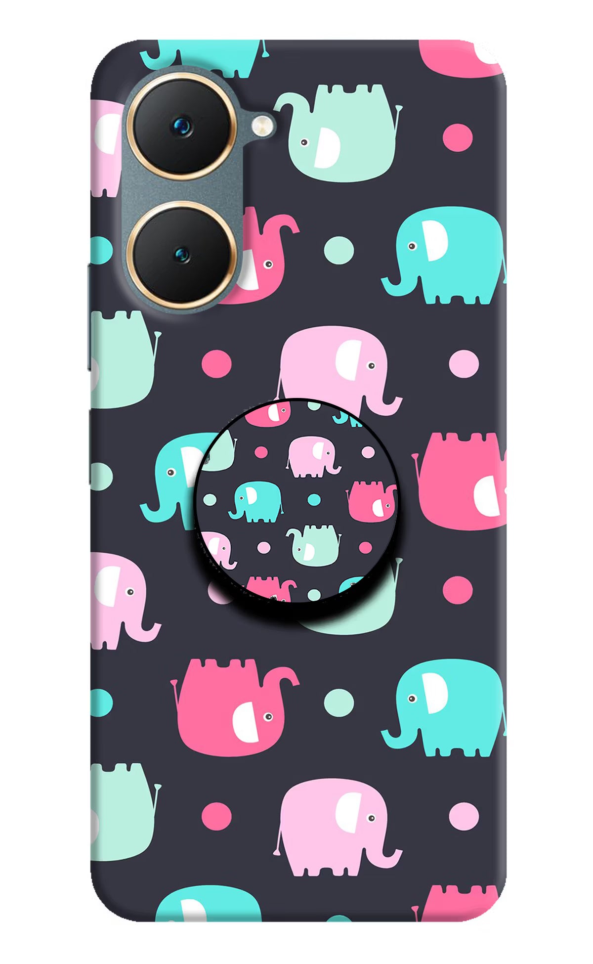 Baby Elephants Vivo Y18/Y18e Pop Case by Casekaro