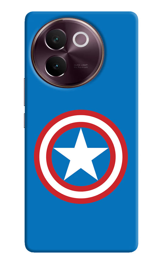 Captain America Logo Vivo V30e Hard Case Back Cover by Casekaro