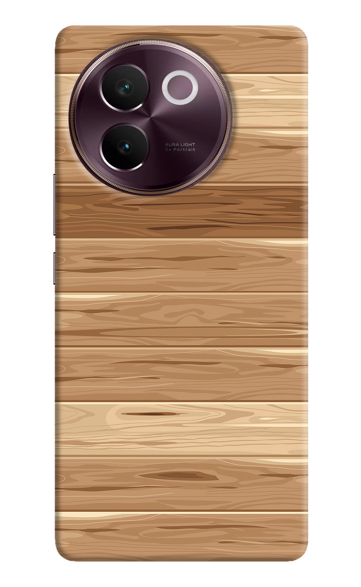 Wooden Vector Vivo V30e Back Cover