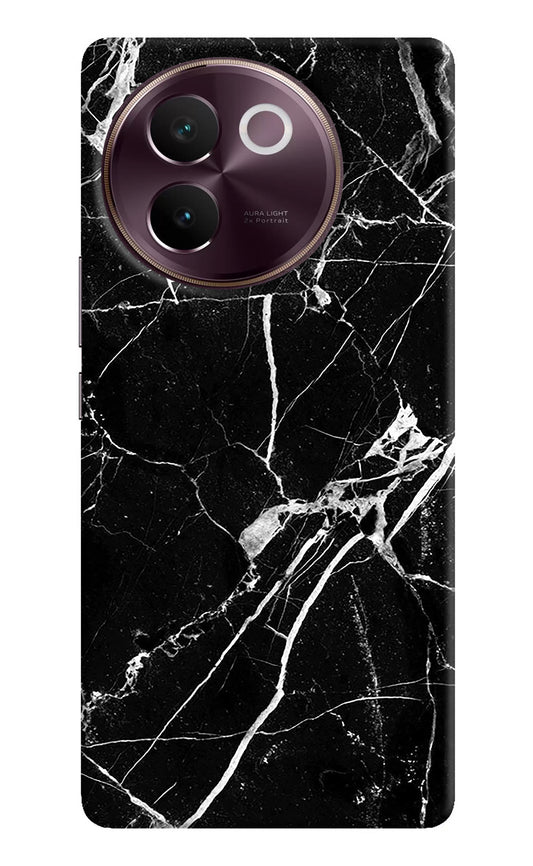 Black Marble Pattern Vivo V30e Back Cover