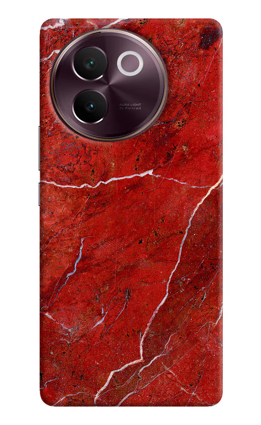 Red Marble Design Vivo V30e Hard Case Back Cover by Casekaro