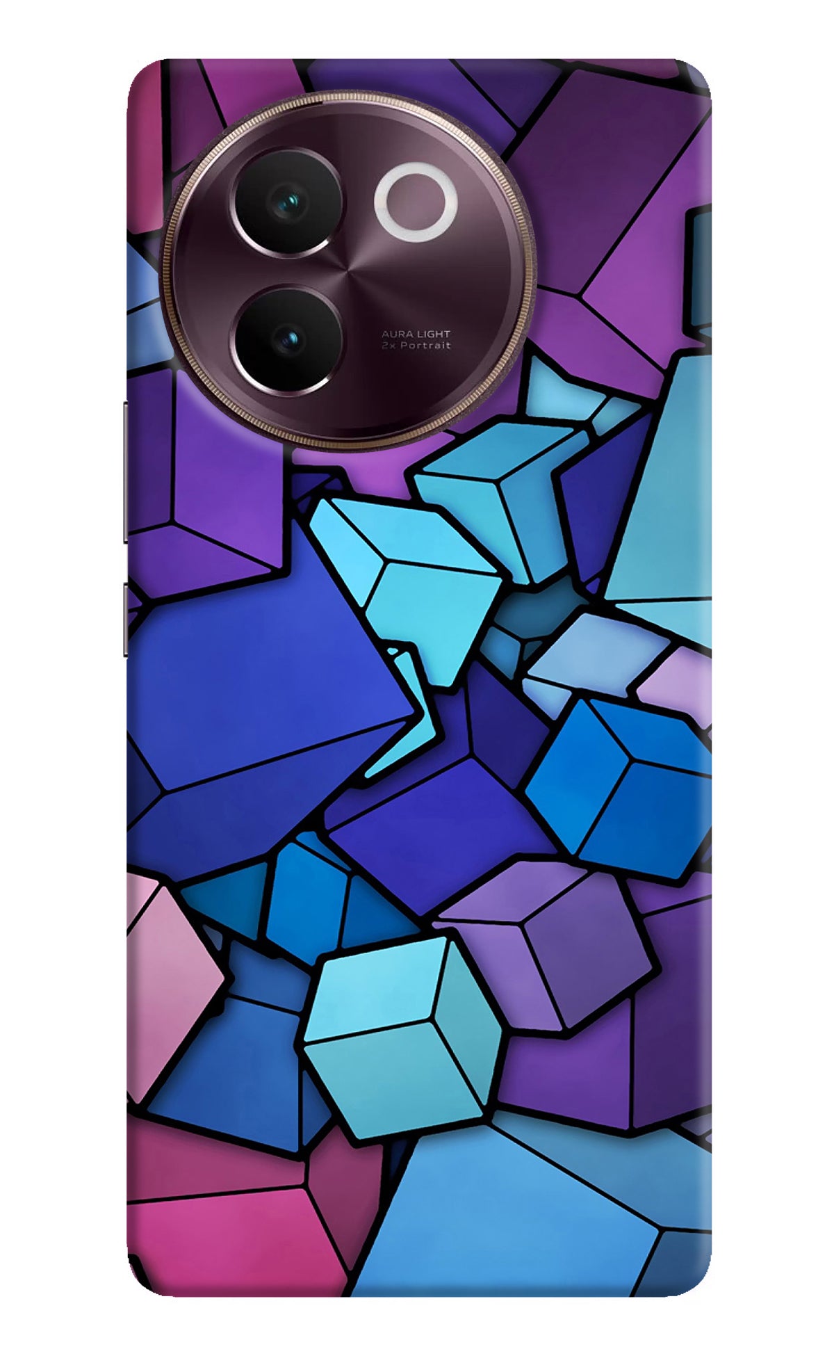 Cubic Abstract Vivo V30e Back Cover