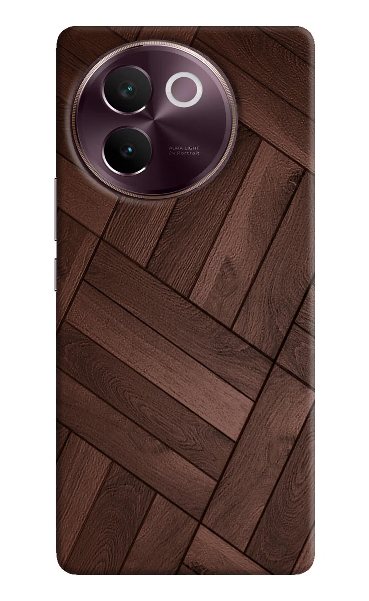 Wooden Texture Design Vivo V30e Hard Case Back Cover by Casekaro