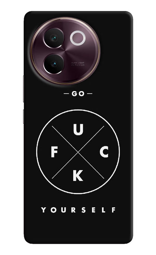Go Fuck Yourself Vivo V30e Hard Case Back Cover by Casekaro