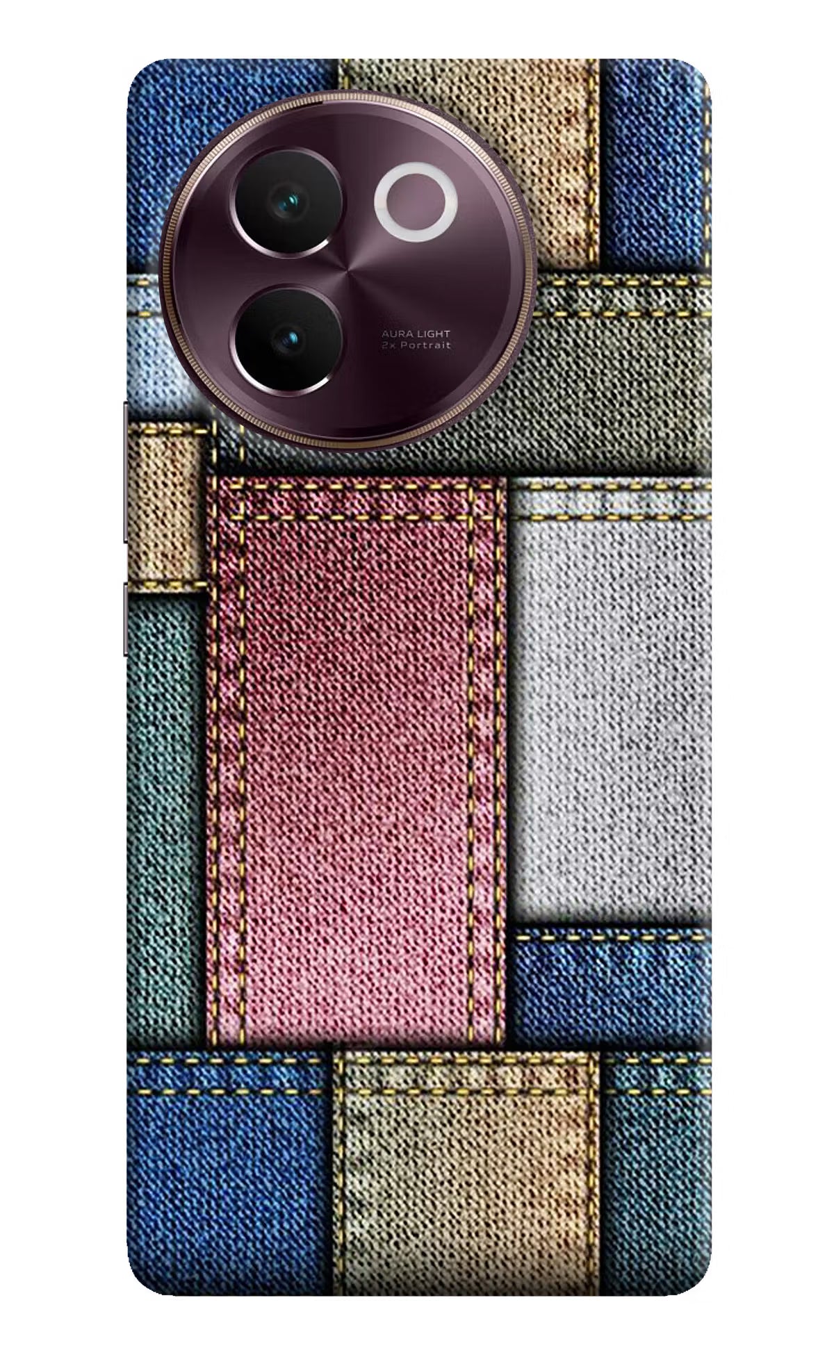 Multicolor Jeans Vivo V30e Hard Case Back Cover by Casekaro