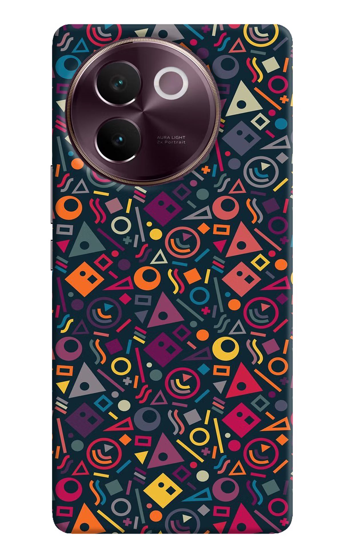 Geometric Abstract Vivo V30e Hard Case Back Cover by Casekaro