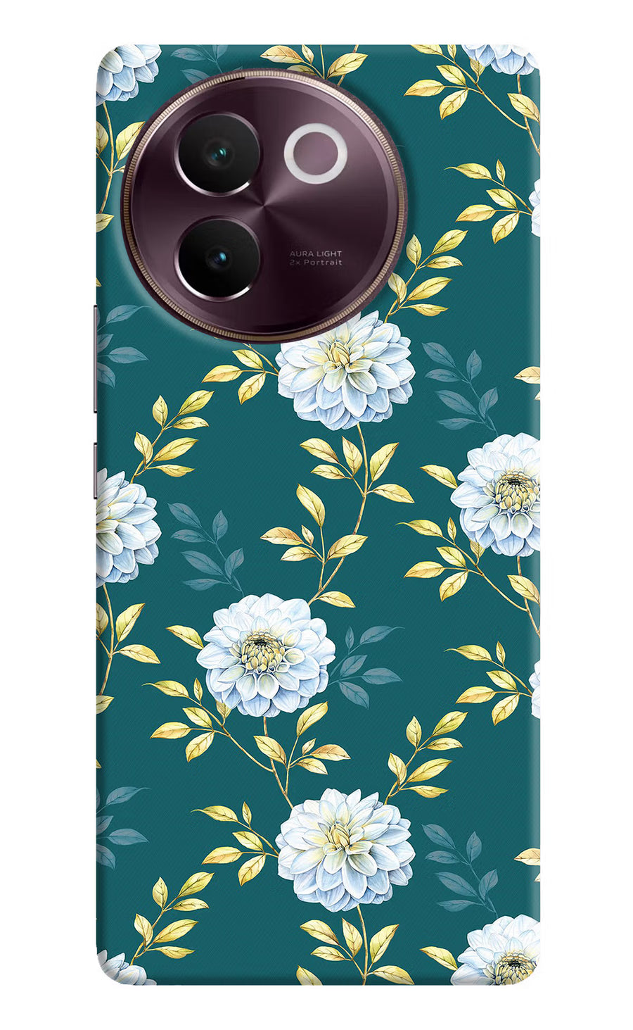 Flowers Vivo V30e Back Cover, Hard case