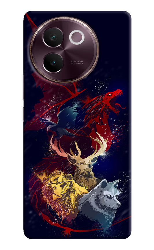 Game Of Thrones Vivo V30e Hard Case Back Cover by Casekaro