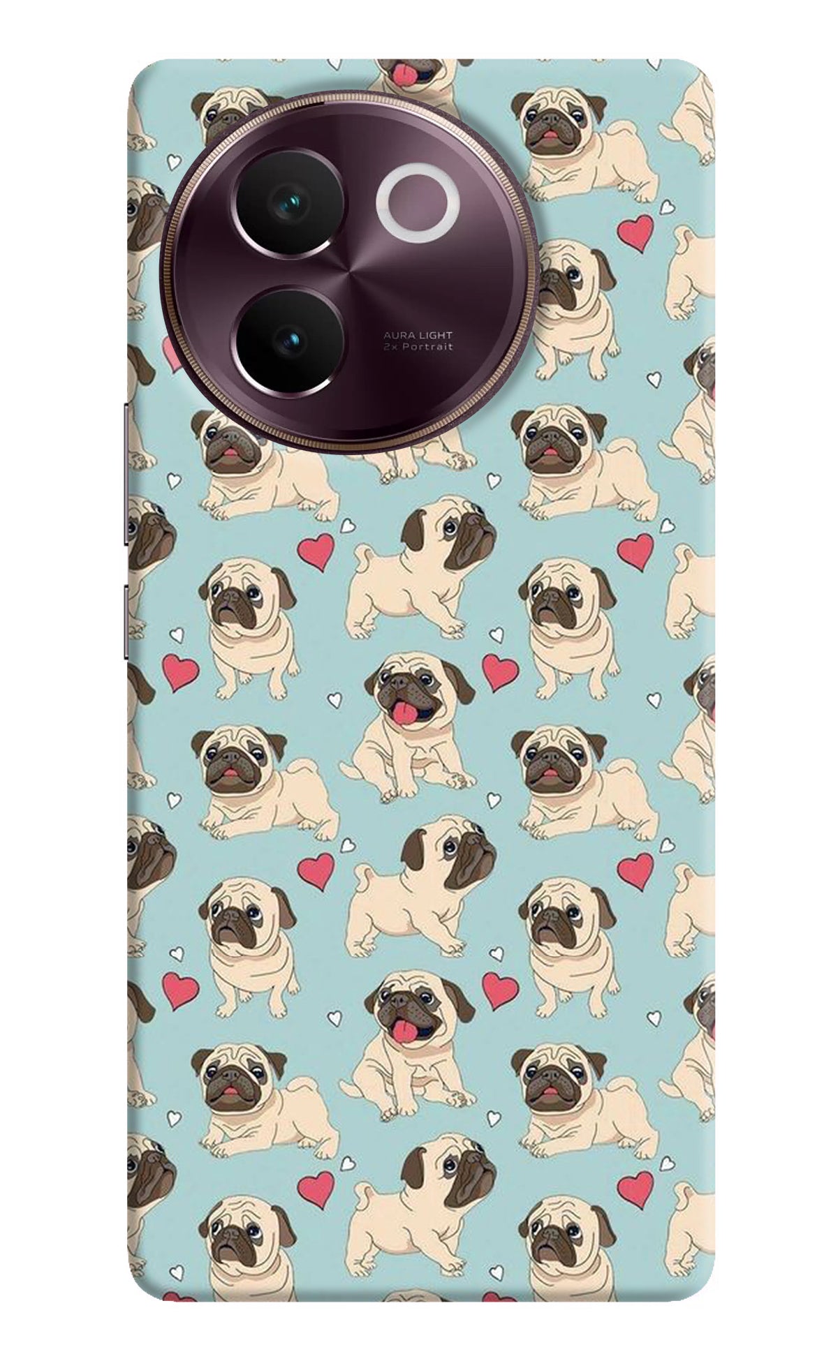 Pug Dog Vivo V30e Back Cover