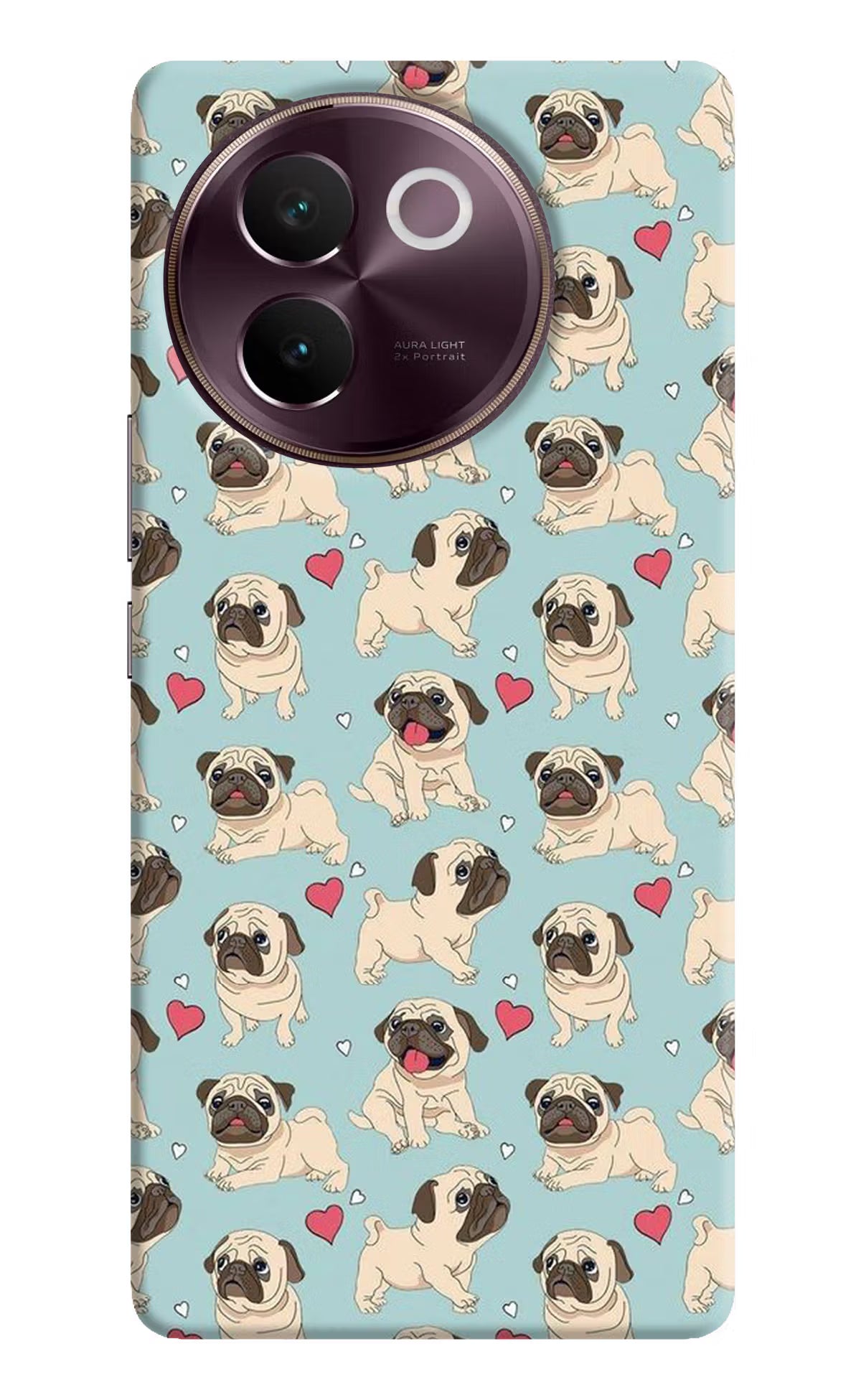 Pug Dog Vivo V30e Hard Case Back Cover by Casekaro
