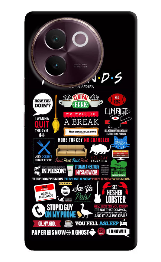 FRIENDS Vivo V30e Hard Case Back Cover by Casekaro