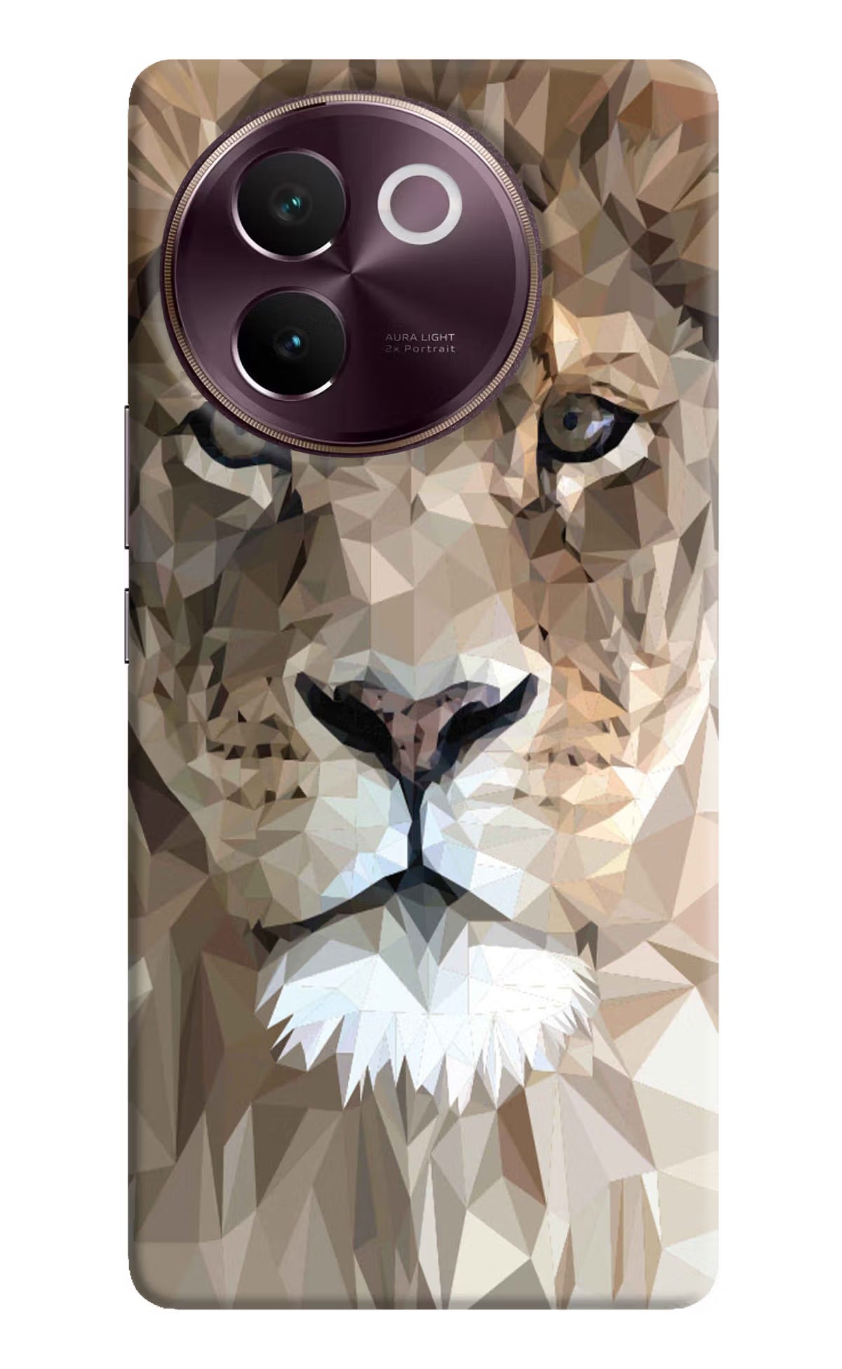 Lion Art Vivo V30e Hard Case Back Cover by Casekaro