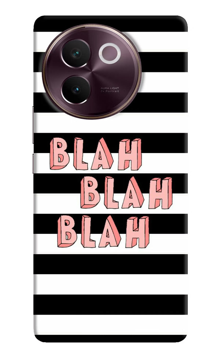 Blah Blah Blah Vivo V30e Back Cover, Hard case