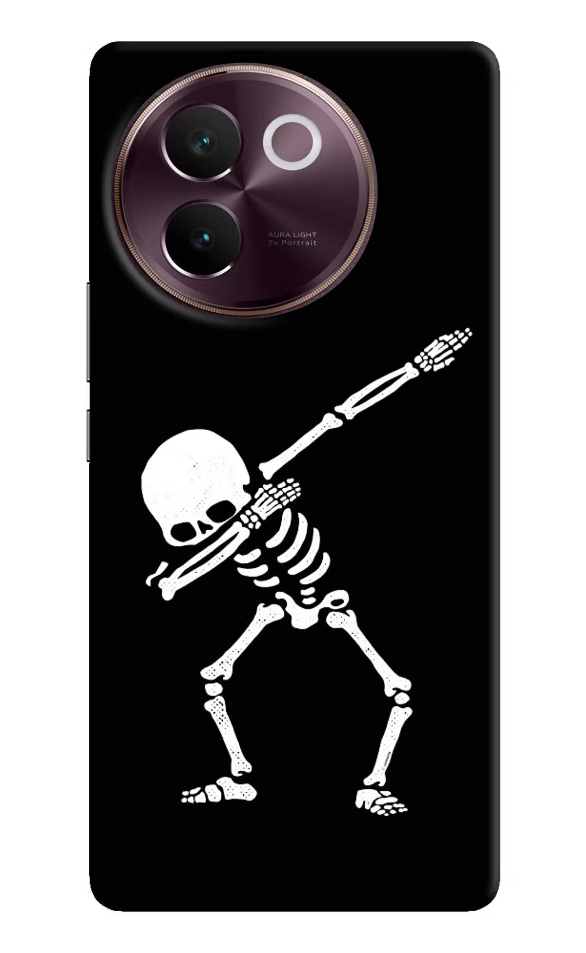Dabbing Skeleton Art Vivo V30e Hard Case Back Cover by Casekaro