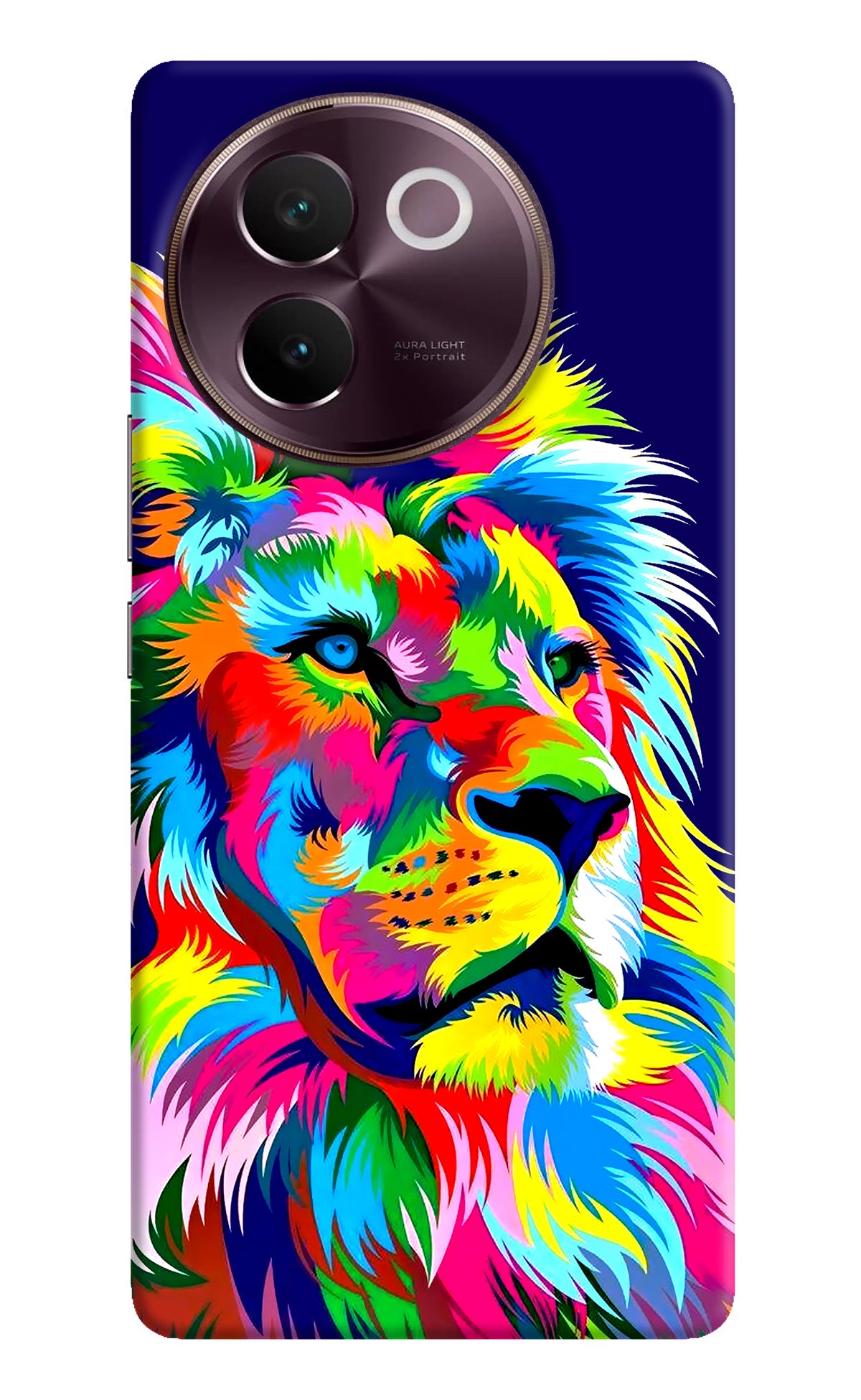 Vector Art Lion Vivo V30e Back Cover