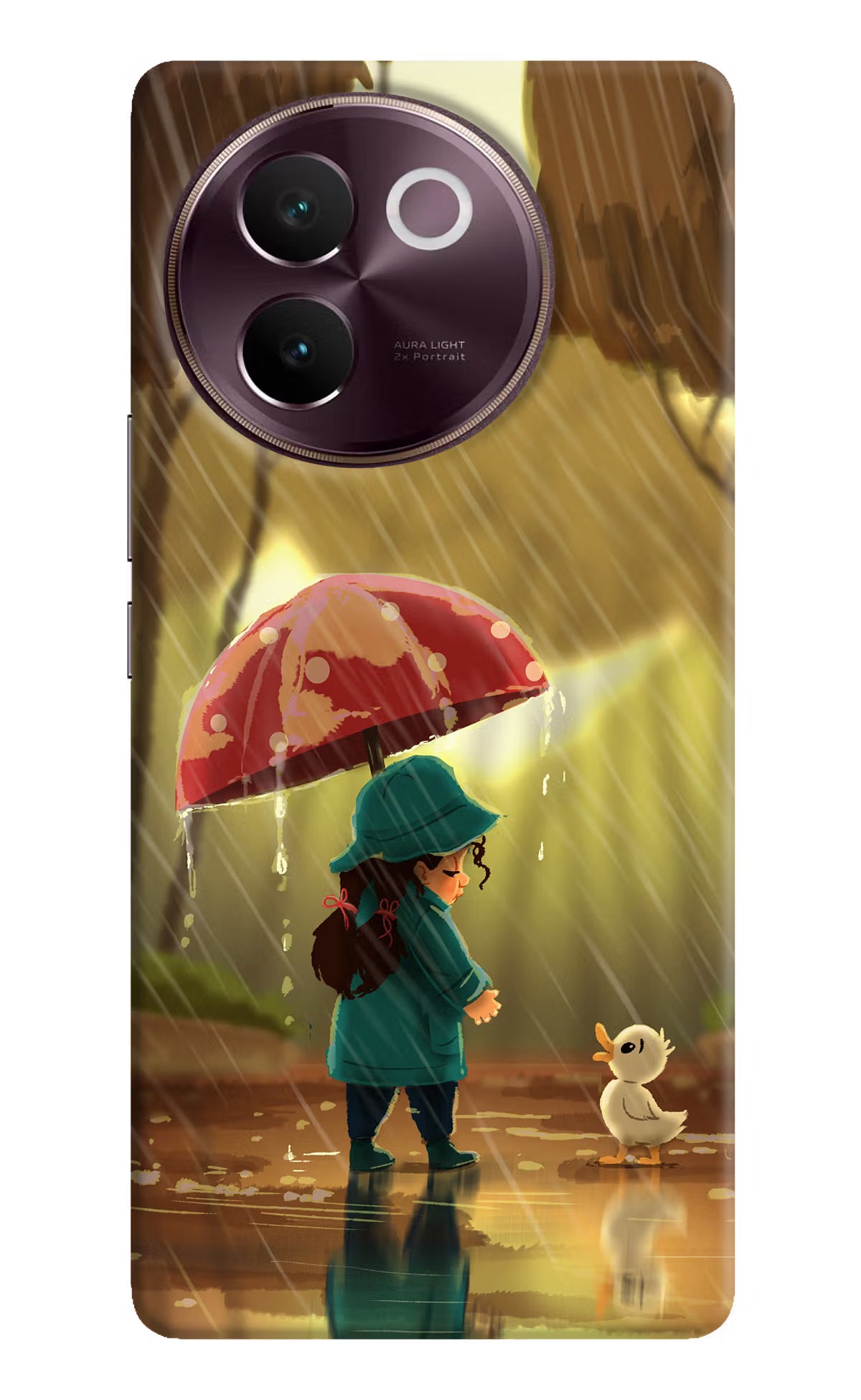 Rainy Day Vivo V30e Hard Case Back Cover by Casekaro