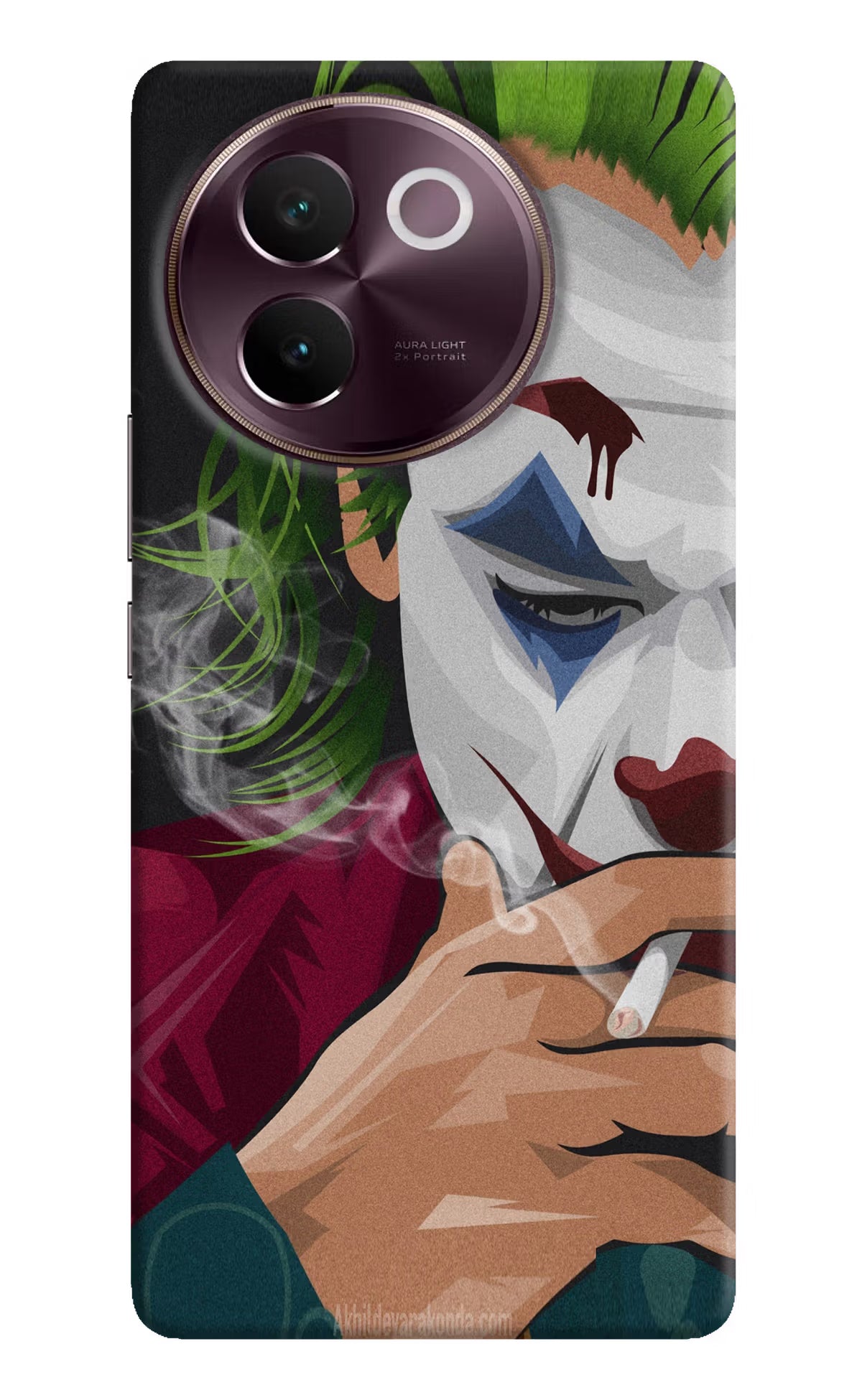 Joker Smoking Vivo V30e Hard Case Back Cover by Casekaro
