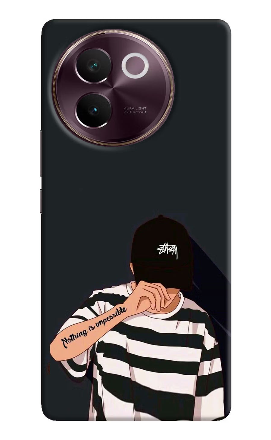 Aesthetic Boy Vivo V30e Back Cover, Hard case