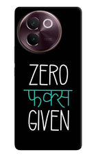 Zero Fucks Given Vivo V30e Hard Case Back Cover by Casekaro