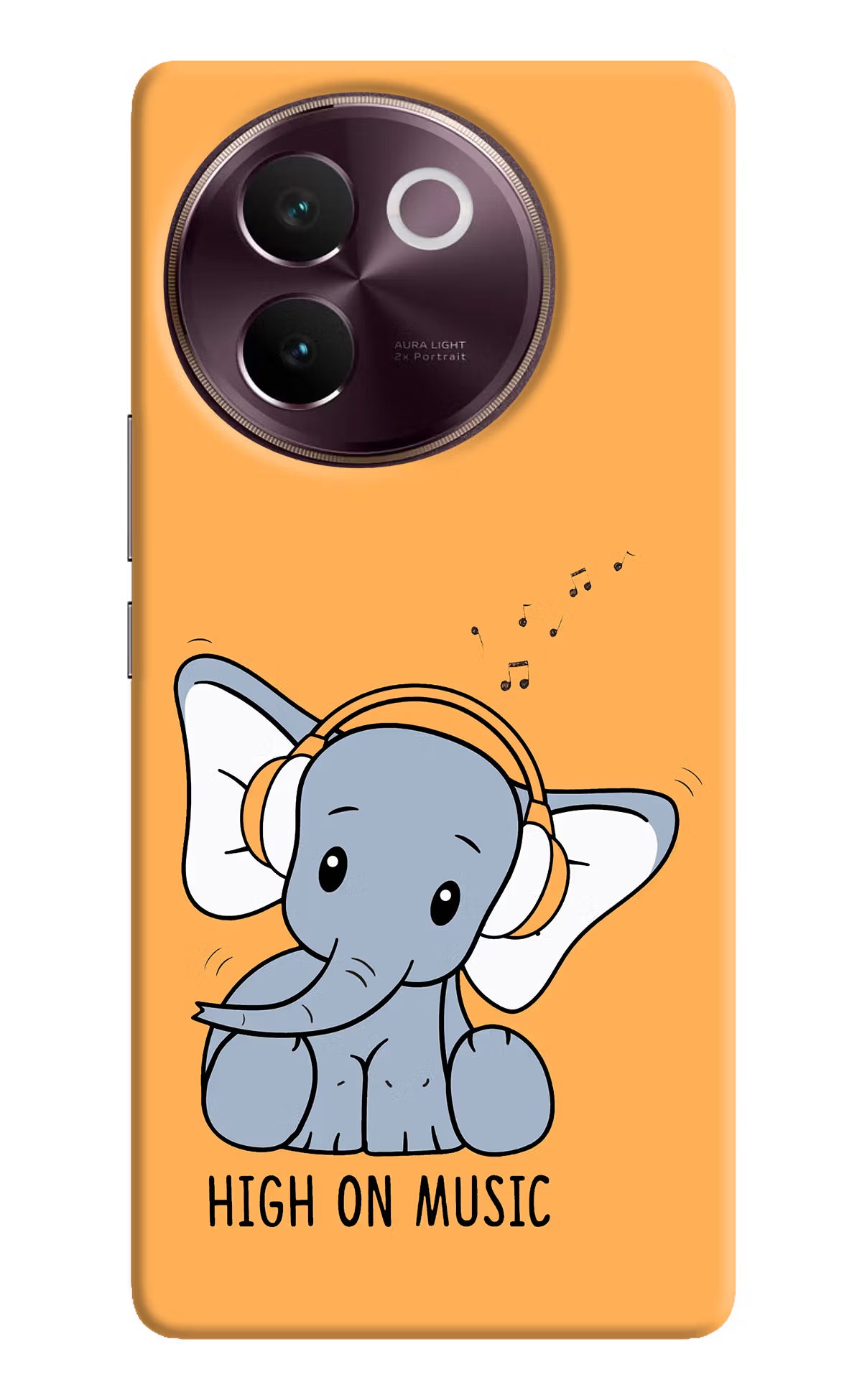 High On Music Vivo V30e Hard Case Back Cover by Casekaro