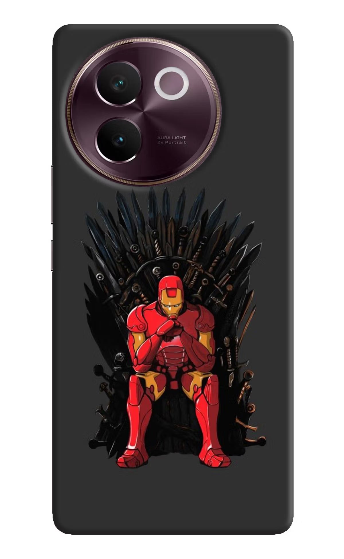 Ironman Throne Vivo V30e Hard Case Back Cover by Casekaro