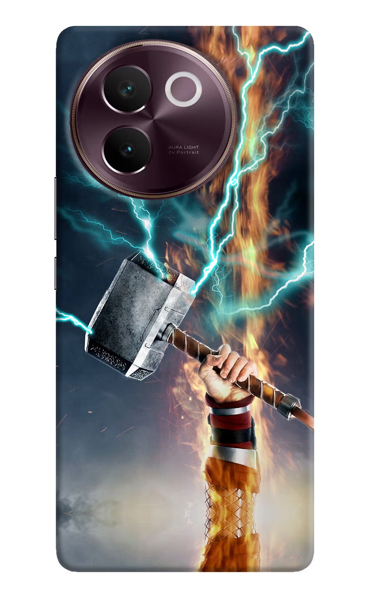 Thor Hammer Mjolnir Vivo V30e Hard Case Back Cover by Casekaro